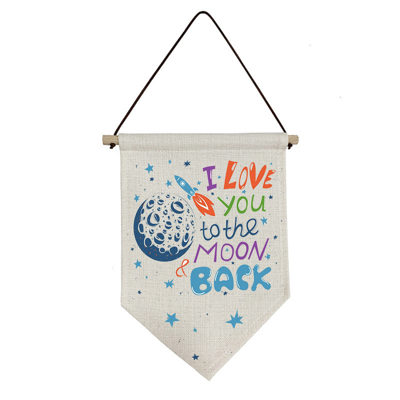 RTS CHINA  — Case of 50pcs 12x8 Inches Sublimation Blank Linen Banner