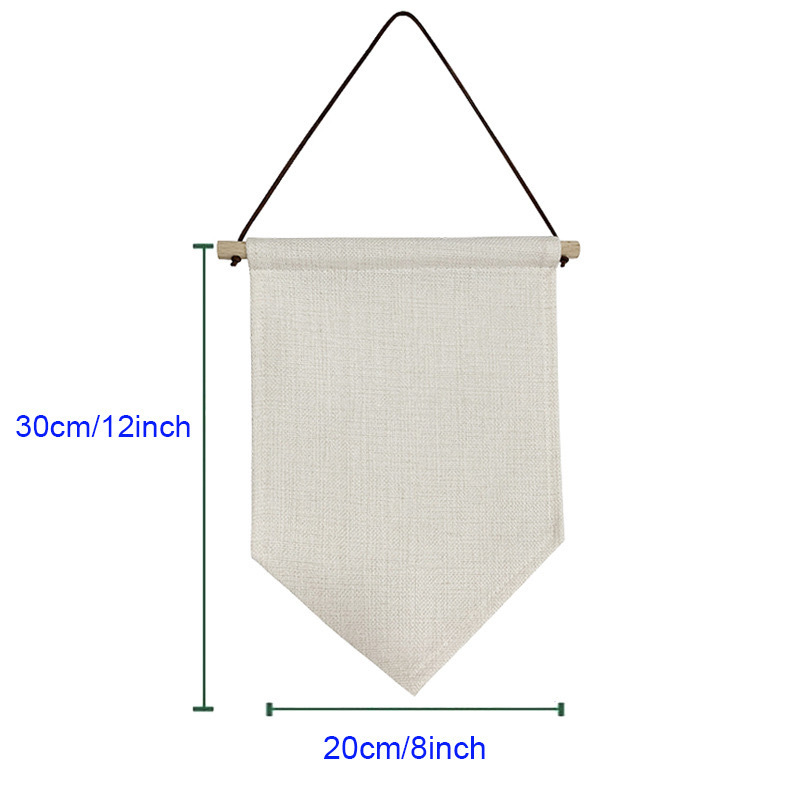 RTS CHINA  — Case of 50pcs 12x8 Inches Sublimation Blank Linen Banner