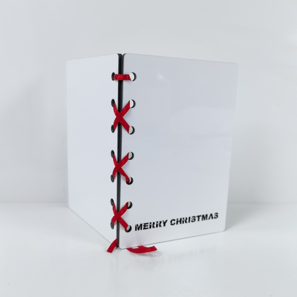 RTS CN - 3.54x5 Inches MDF Sets of 2pcs Double Sided Sublimation Blank Christmas Cards