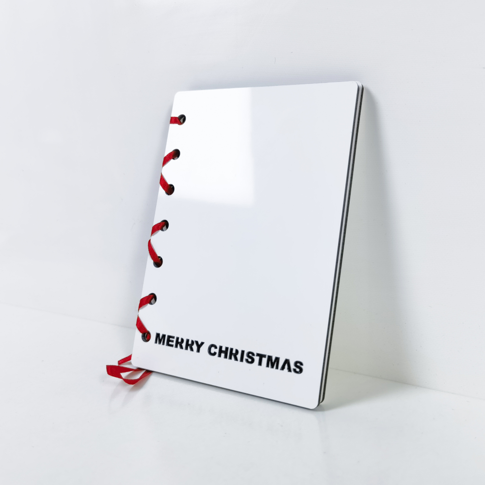 RTS CN - 3.54x5 Inches MDF Sets of 2pcs Double Sided Sublimation Blank Christmas Cards