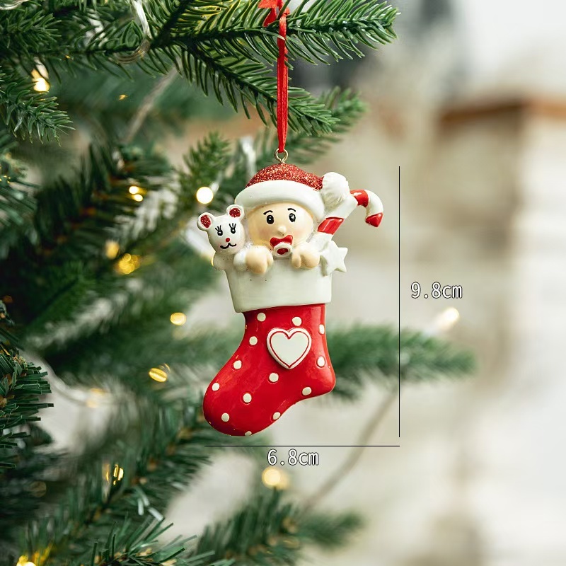 Chinese Warehouse - DIY Resin Christmas Tree Hanging Ornament
