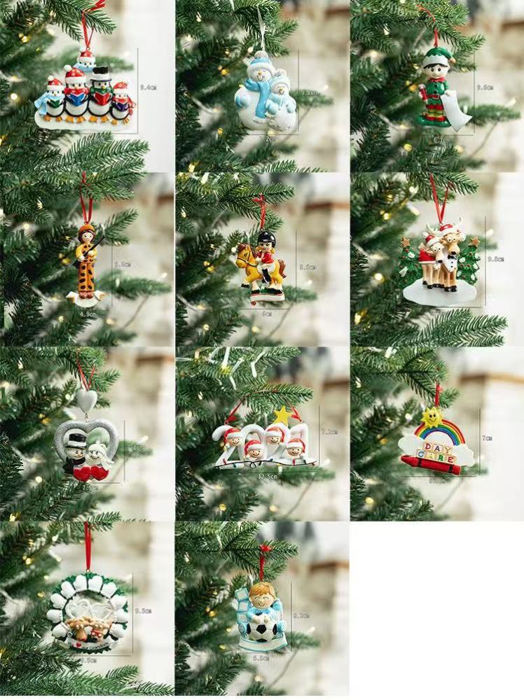 Chinese Warehouse - DIY Resin Christmas Tree Hanging Ornament