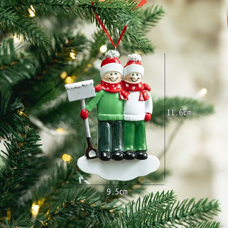 Chinese Warehouse - DIY Resin Christmas Tree Hanging Ornament