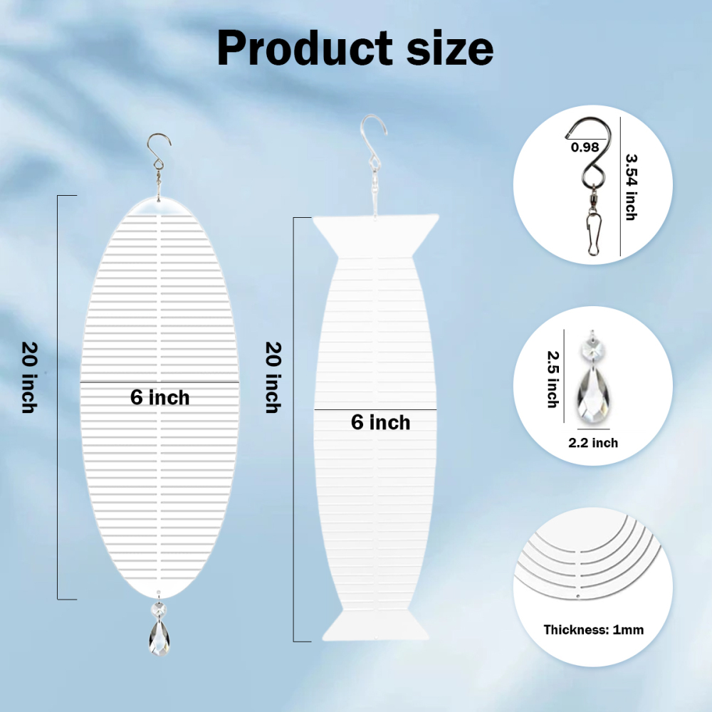 RTS US  Case of 20pack Double Side 20x6inches Sublimation Aluminum Wind Spinner