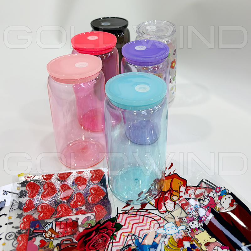 Chinese Warehouse Case of 60pack 16oz Colored Acrylic Libby Can with  Plastic Straw and Lids