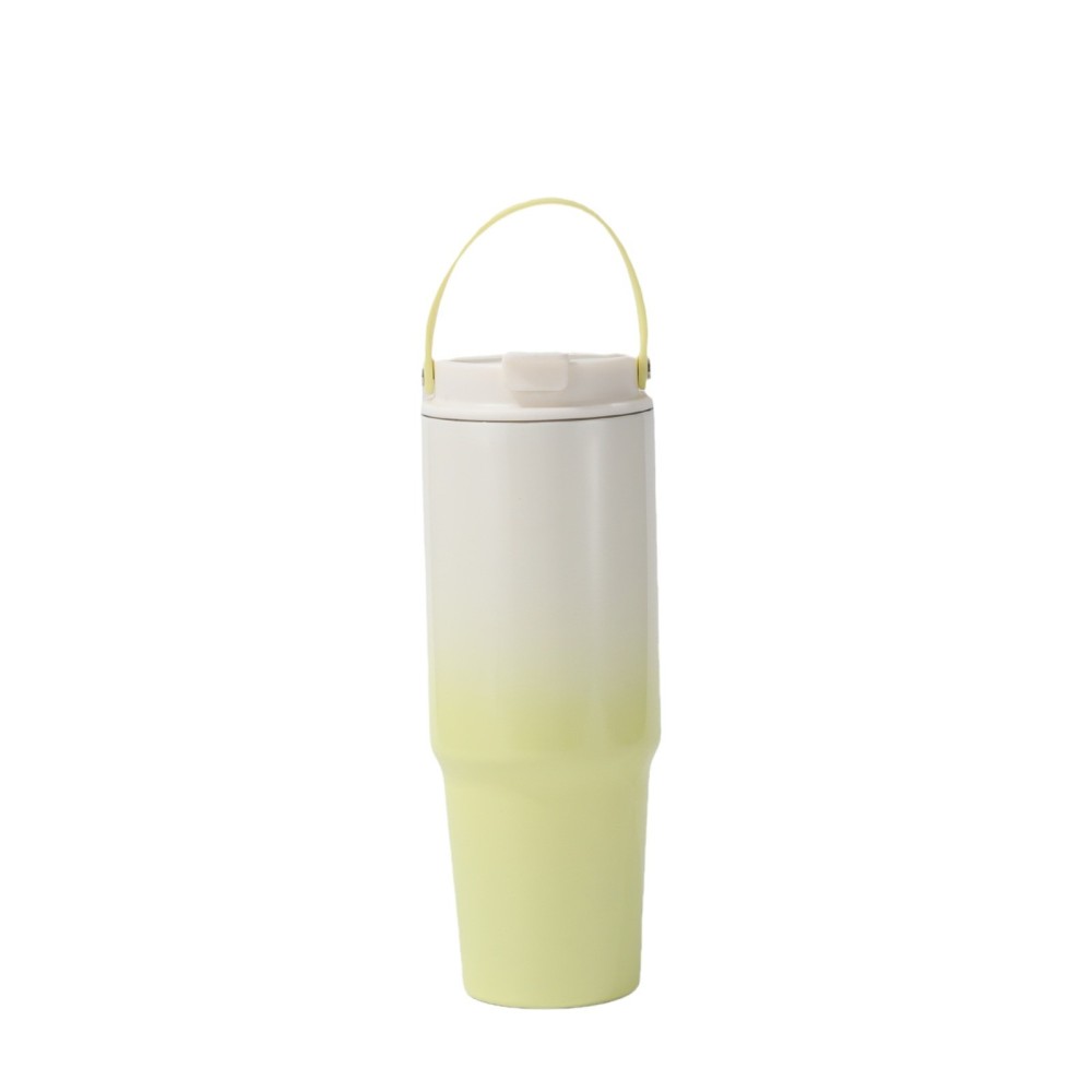 RTS CHINA - New 30oz Stainless Steel Vacuum Tumbler Travel Car Cups Mug Double Wall Insulated Thermos Tumbler With Handle and Straw
