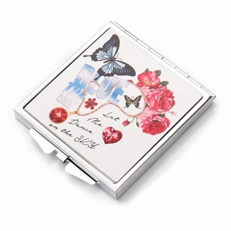 RTS CHINA - New Sublimation Square Mental Makeup Mirror
