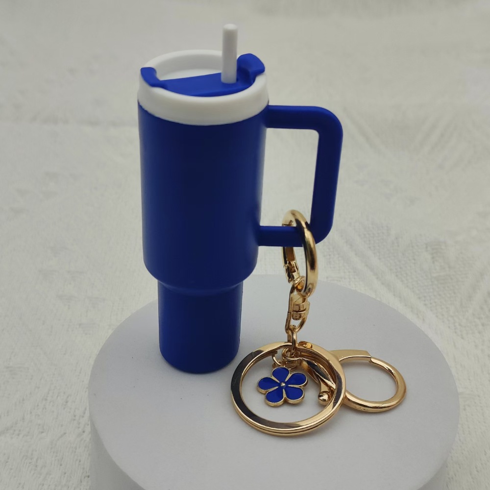 RTS CHINA  -  Cute Container Bottle Bag Keychain Accessories Miniature Charm Bar Tumbler Chapstick Holder Mini Cup Keychain
