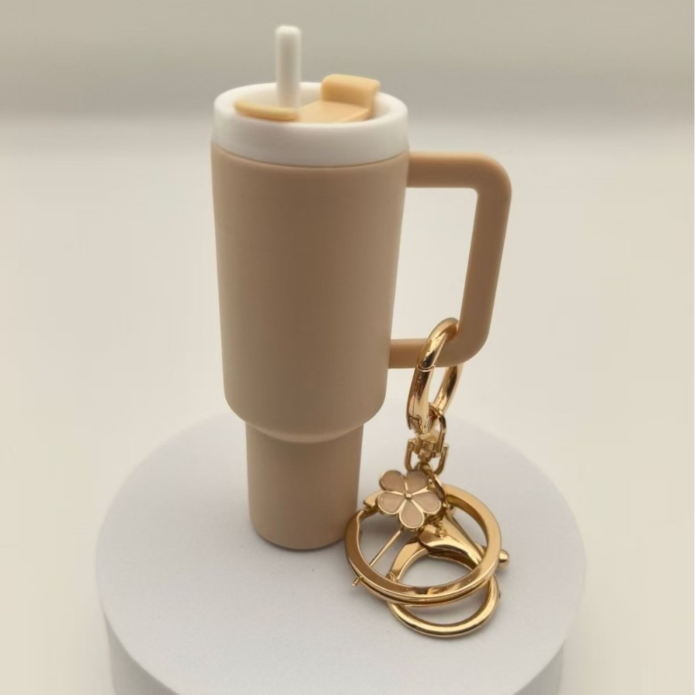 RTS CHINA  -  Cute Container Bottle Bag Keychain Accessories Miniature Charm Bar Tumbler Chapstick Holder Mini Cup Keychain