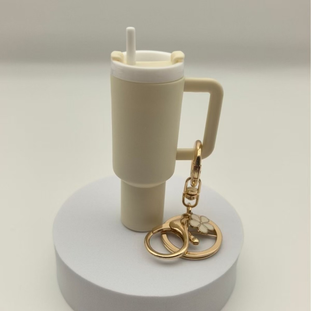 RTS CHINA  -  Cute Container Bottle Bag Keychain Accessories Miniature Charm Bar Tumbler Chapstick Holder Mini Cup Keychain