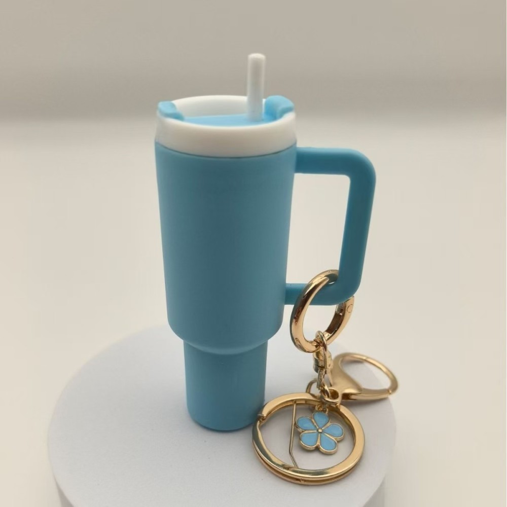 RTS CHINA  -  Cute Container Bottle Bag Keychain Accessories Miniature Charm Bar Tumbler Chapstick Holder Mini Cup Keychain