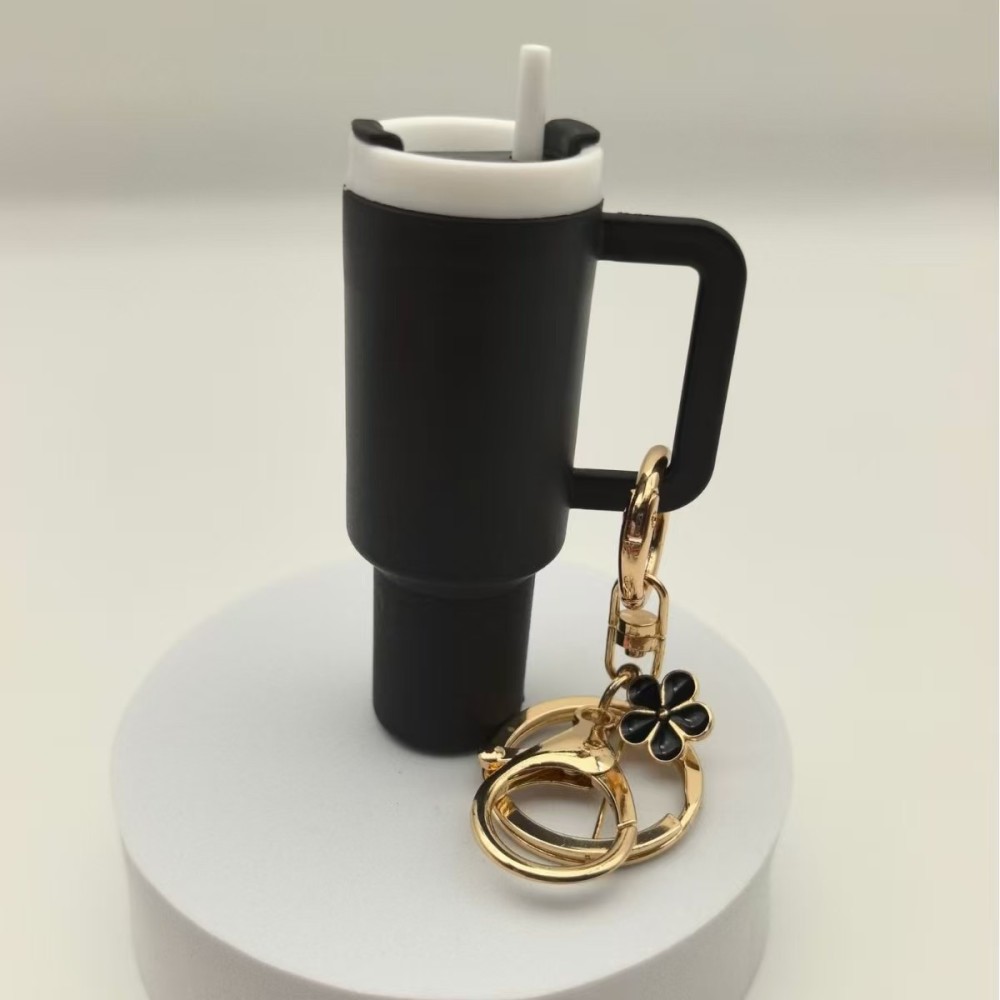 RTS CHINA  -  Cute Container Bottle Bag Keychain Accessories Miniature Charm Bar Tumbler Chapstick Holder Mini Cup Keychain