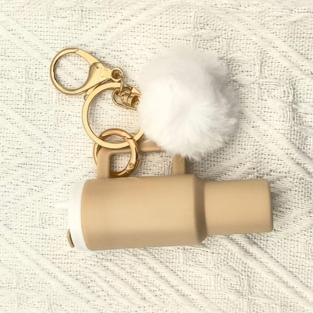 RTS CHINA  -  Cute Container Bottle Bag Keychain Accessories Miniature Charm Bar Tumbler Chapstick Holder Mini Cup Keychain