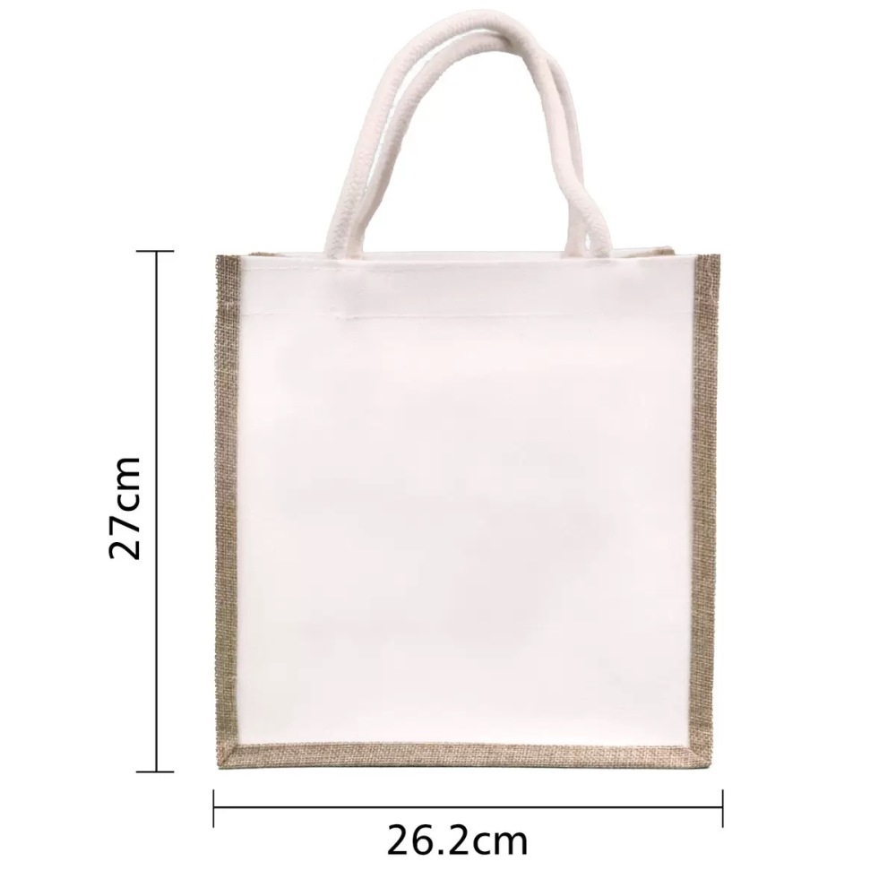 RTS CHINA - Sublimationb Jute Coated Linen Shopping Bag