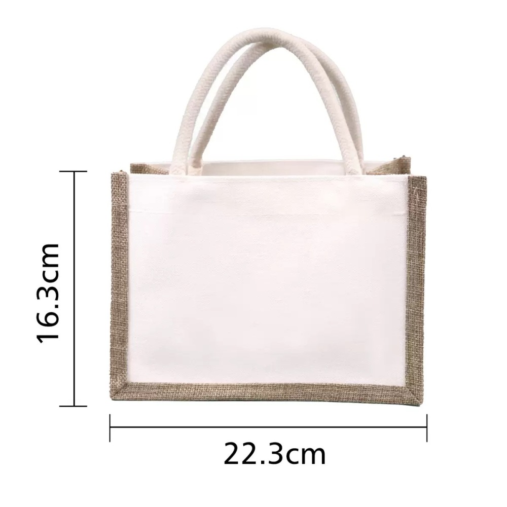 RTS CHINA - Sublimationb Jute Coated Linen Shopping Bag