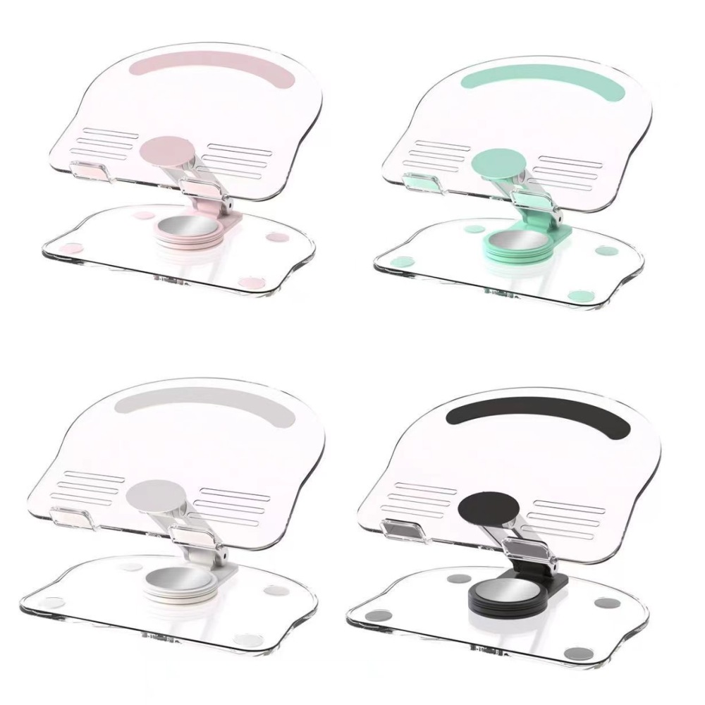 RTS CHINA - 6x5 inches Acrylic Tablet Stand with 360 Rotating Base for Drawing, Compatible with iPad Pro/Air/Mini and More