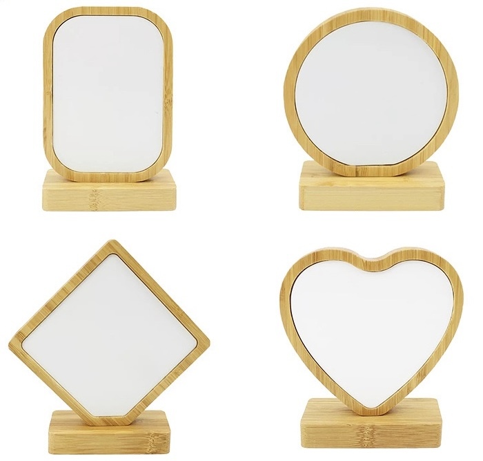 RTS CHINA - 5x4 Inches Aluminum and Bamboo Sublimation Frame
