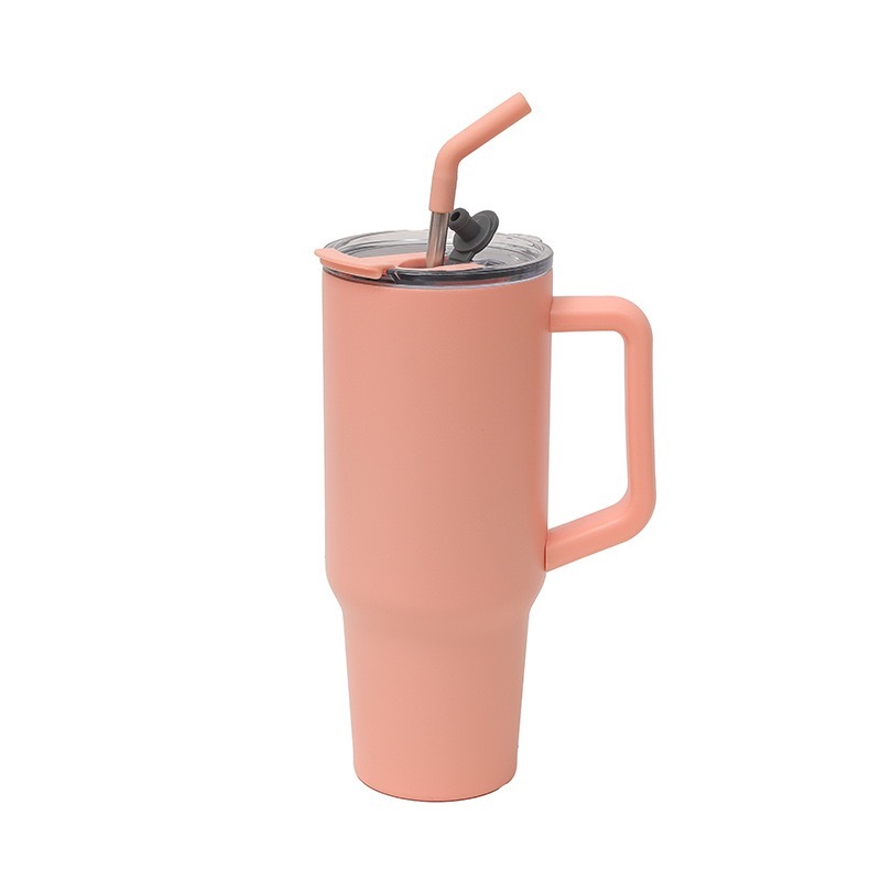 RTS CHINA   40oz Double Walled Stainless Steel Tumbler Leak Proof Tumblers with Dual Drinking Lids and Straw