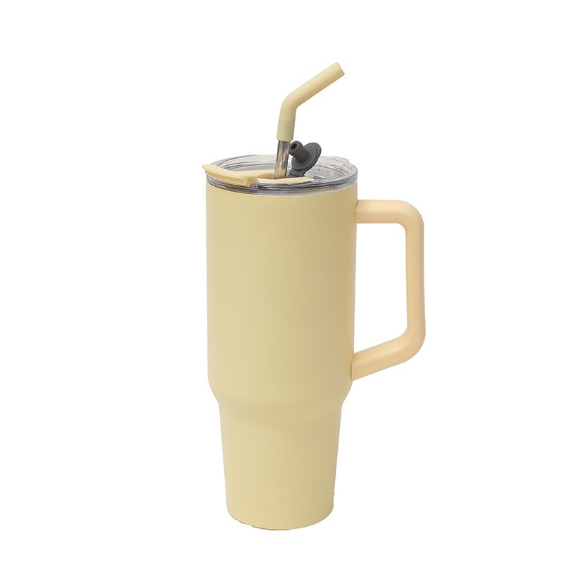 RTS CHINA   40oz Double Walled Stainless Steel Tumbler Leak Proof Tumblers with Dual Drinking Lids and Straw