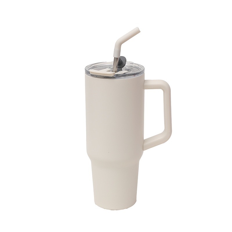 RTS CHINA   40oz Double Walled Stainless Steel Tumbler Leak Proof Tumblers with Dual Drinking Lids and Straw