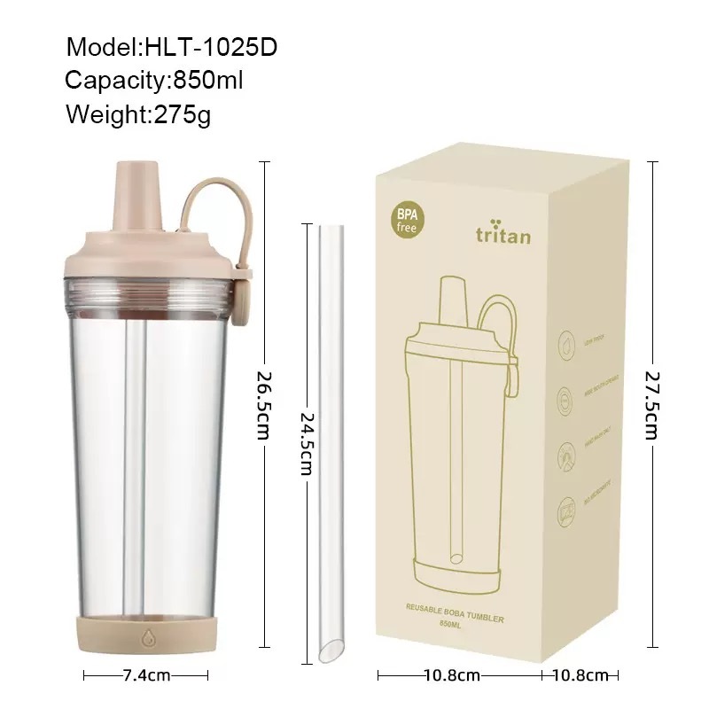 RTS CHINA - 28oz Plastic Cup Ice Drink Plastic Tumblers with Lid and Straw