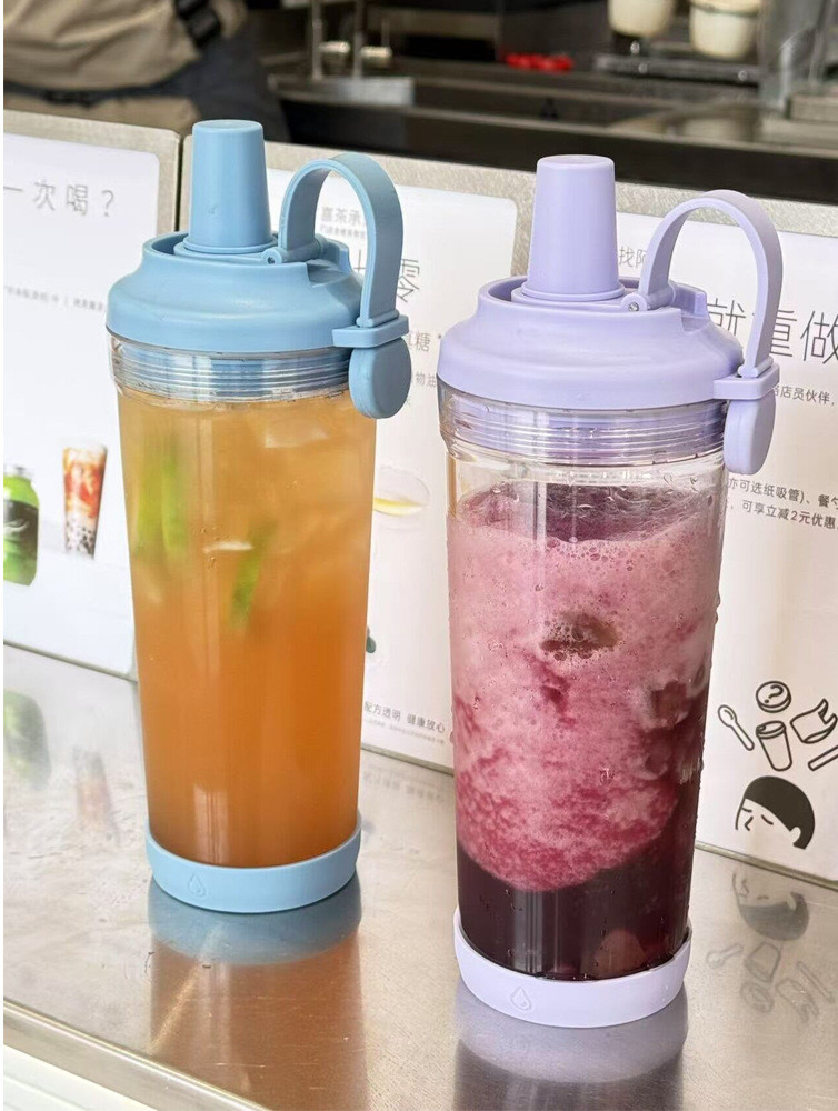 RTS CHINA - 28oz Plastic Cup Ice Drink Plastic Tumblers with Lid and Straw