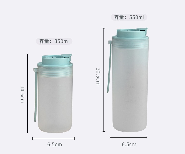 RTS CHINA - 12oz/18oz Plastic Cup Leak Proof Milk Ice Drink Plastic Tumblers