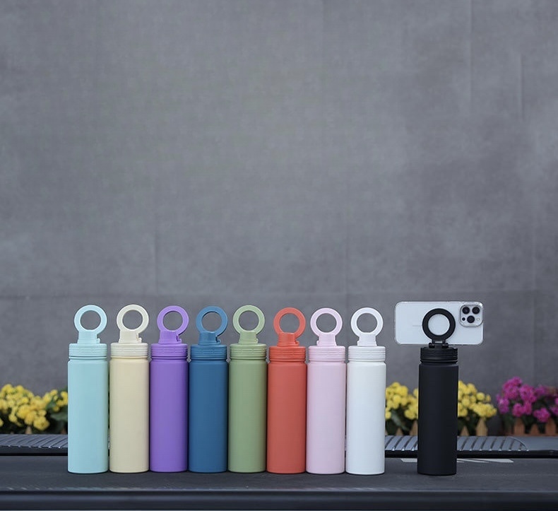 RTS CN -  Case of 25pcs 17oz  Double Walled Stainless Steel Water Bottle With Magnetic Phone Tripod Mount
