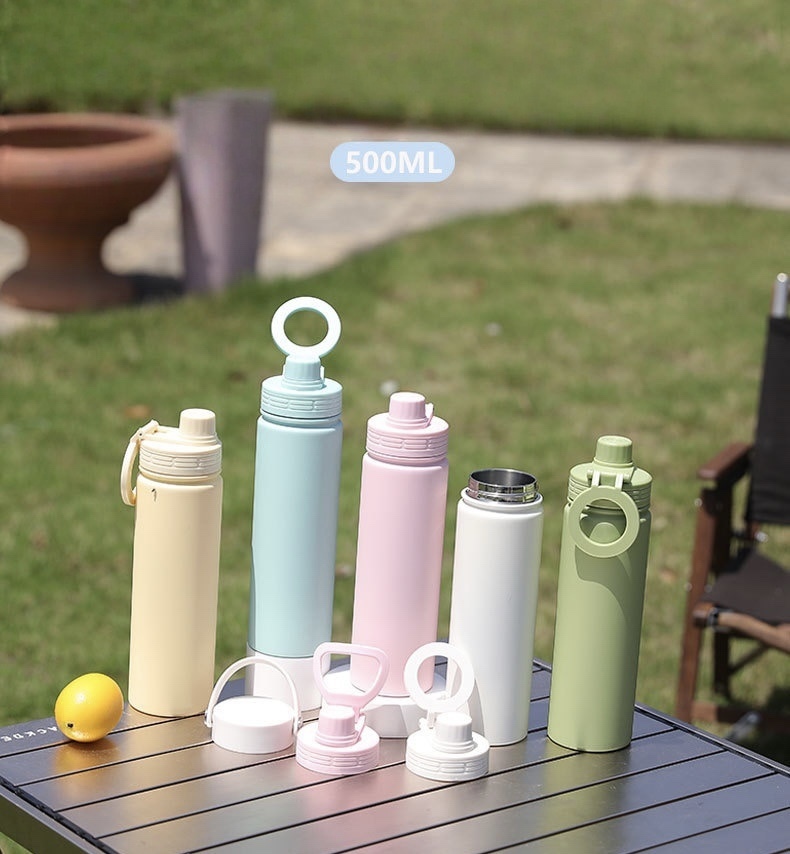 RTS CN -  Case of 25pcs 17oz  Double Walled Stainless Steel Water Bottle With Magnetic Phone Tripod Mount