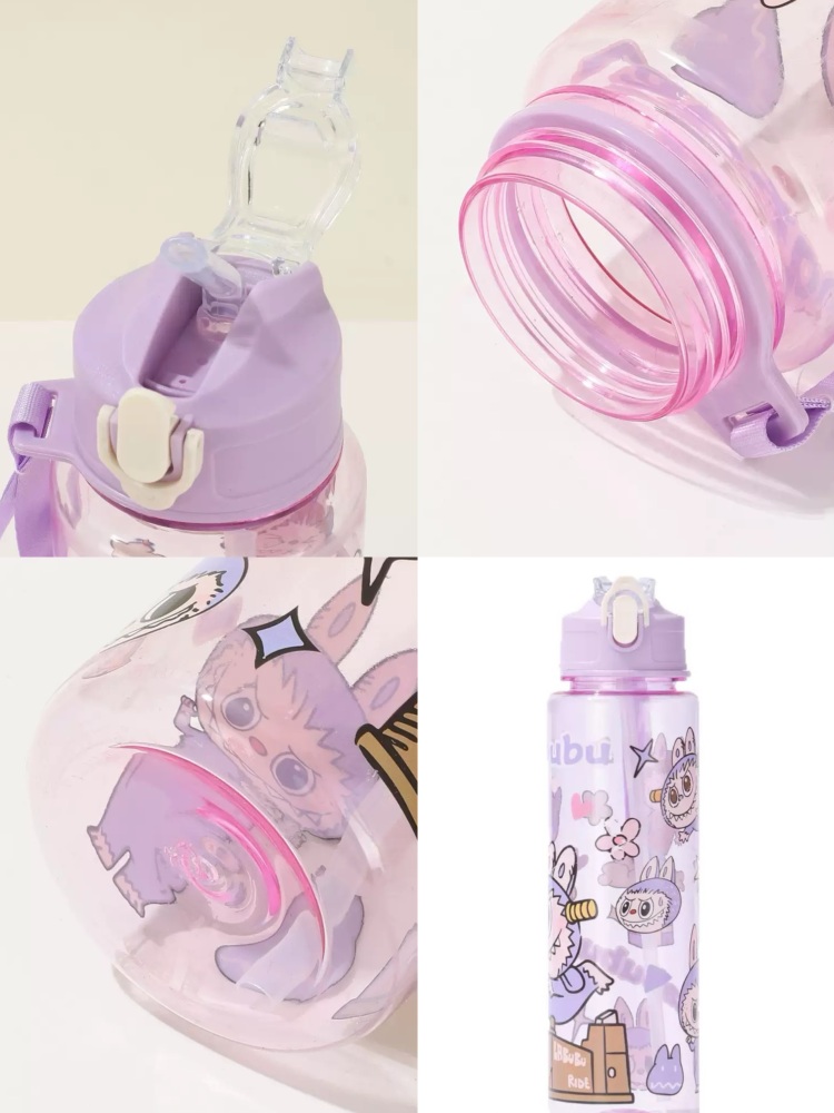 RTS CHINA - 14oz Double Walled Stainless Steel  Labubu Water Bottle