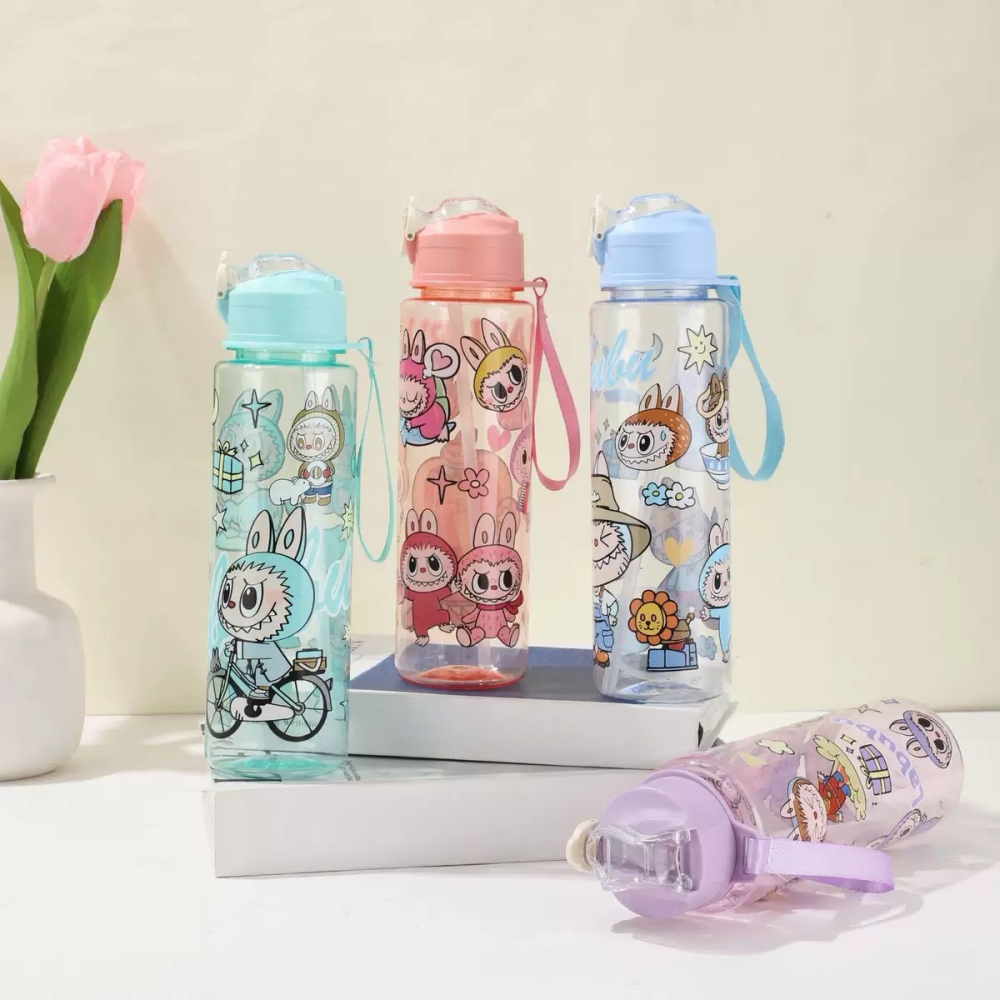 RTS CHINA - 14oz Double Walled Stainless Steel  Labubu Water Bottle