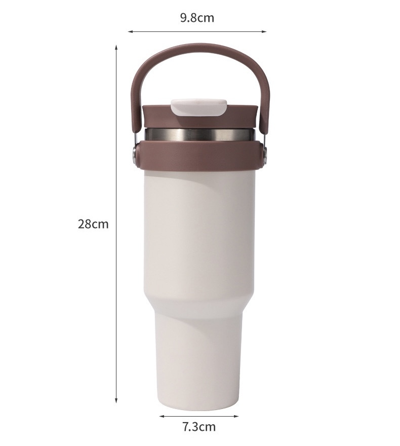 RTS CHINA - Case of 25pcs 40oz Double Walled Stainless Steel Tumblers with Hanging Handle