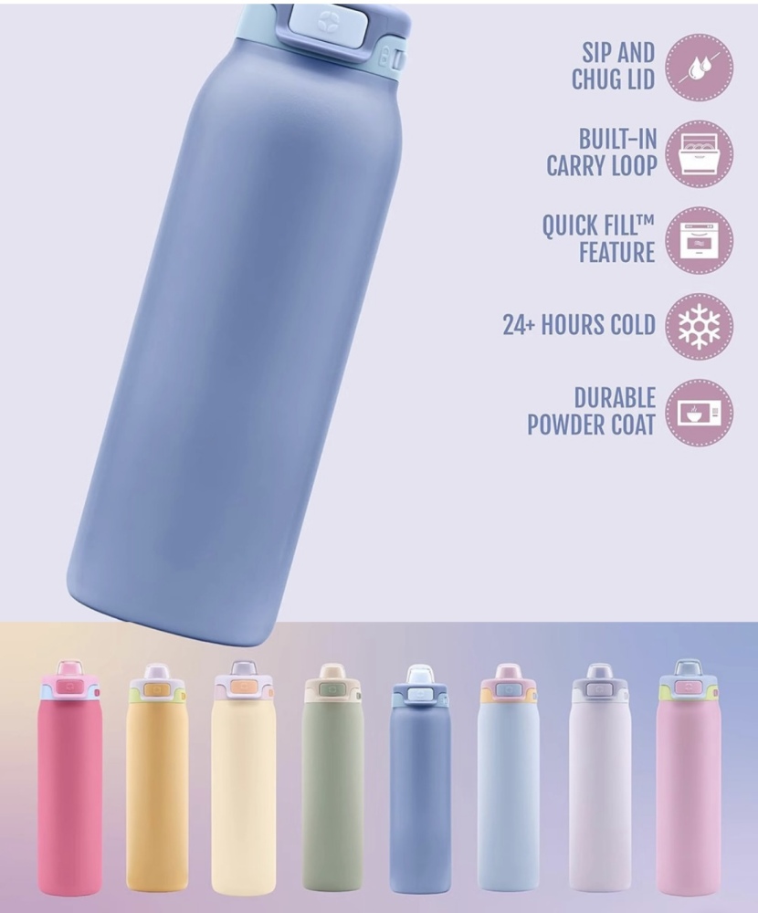 RTS CHINA - 22oz/32oz Double Walled Stainless Steel  Water Bottle Tumblers