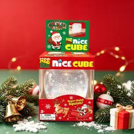 2.17inches Needoh Different Kinds of Square Cubes Squishy Squeeze Toys Soft Slow Rising Stress Relief Cube with Color Boxes