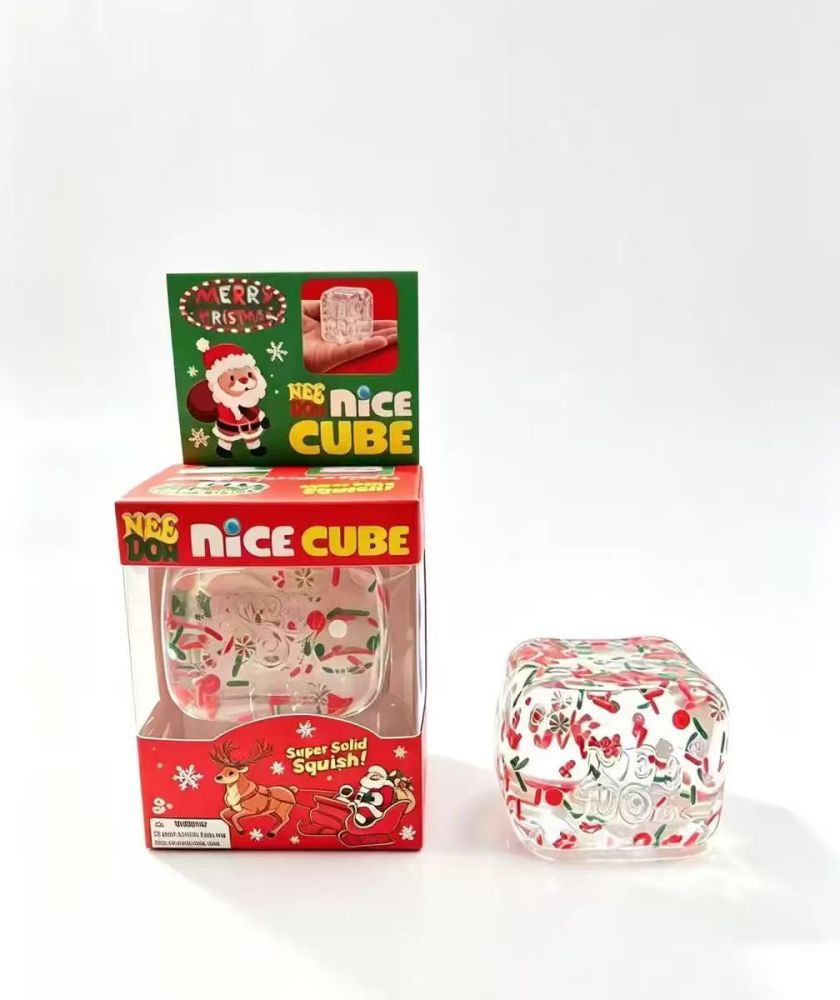 2.17inches Needoh Different Kinds of Square Cubes Squishy Squeeze Toys Soft Slow Rising Stress Relief Cube with Color Boxes