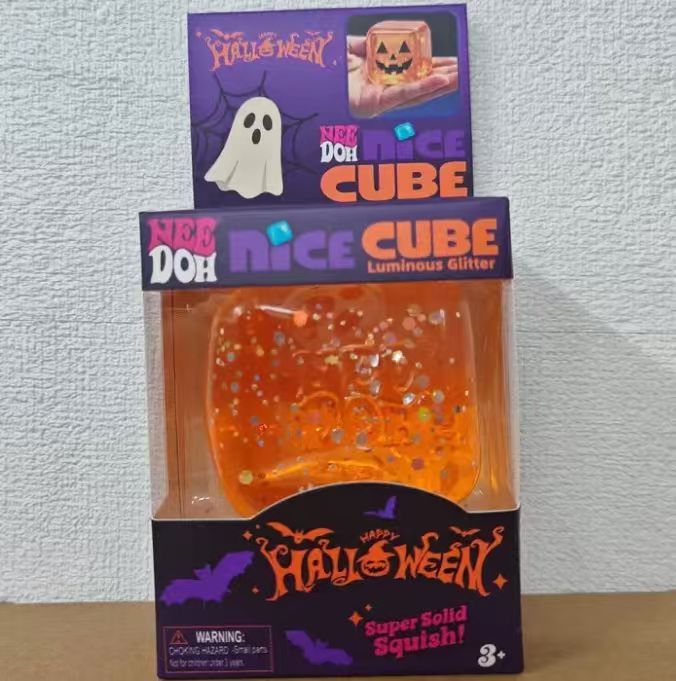 2.17inches Needoh Different Kinds of Square Cubes Squishy Squeeze Toys Soft Slow Rising Stress Relief Cube with Color Boxes