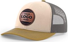 Custom Trucker Leather Patch Hat
