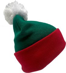Acrylic Knit Beanie Hat with POM POM