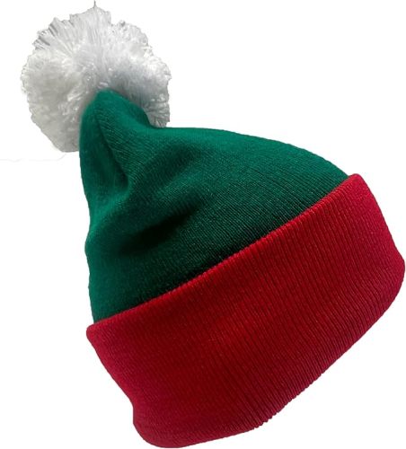 Acrylic Knit Beanie Hat with POM POM