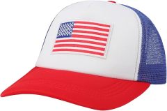 American Flag Baseball Cap Retro Classic Adjustable Snapback Trucker Hat