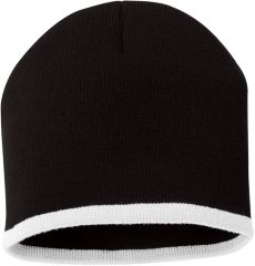 Knit Beanie with Stripe