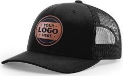 Custom Trucker Leather Patch Hat