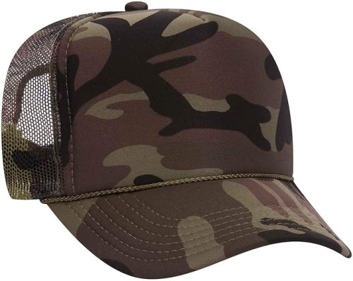 Five Panel Classic Mesh Trucker Cap - Camo