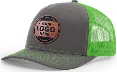 Custom Trucker Leather Patch Hat