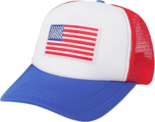 American Flag Baseball Cap Retro Classic Adjustable Snapback Trucker Hat