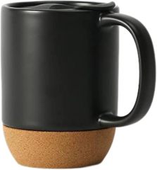 Ceramic Cork Bottom Mug with Lid
