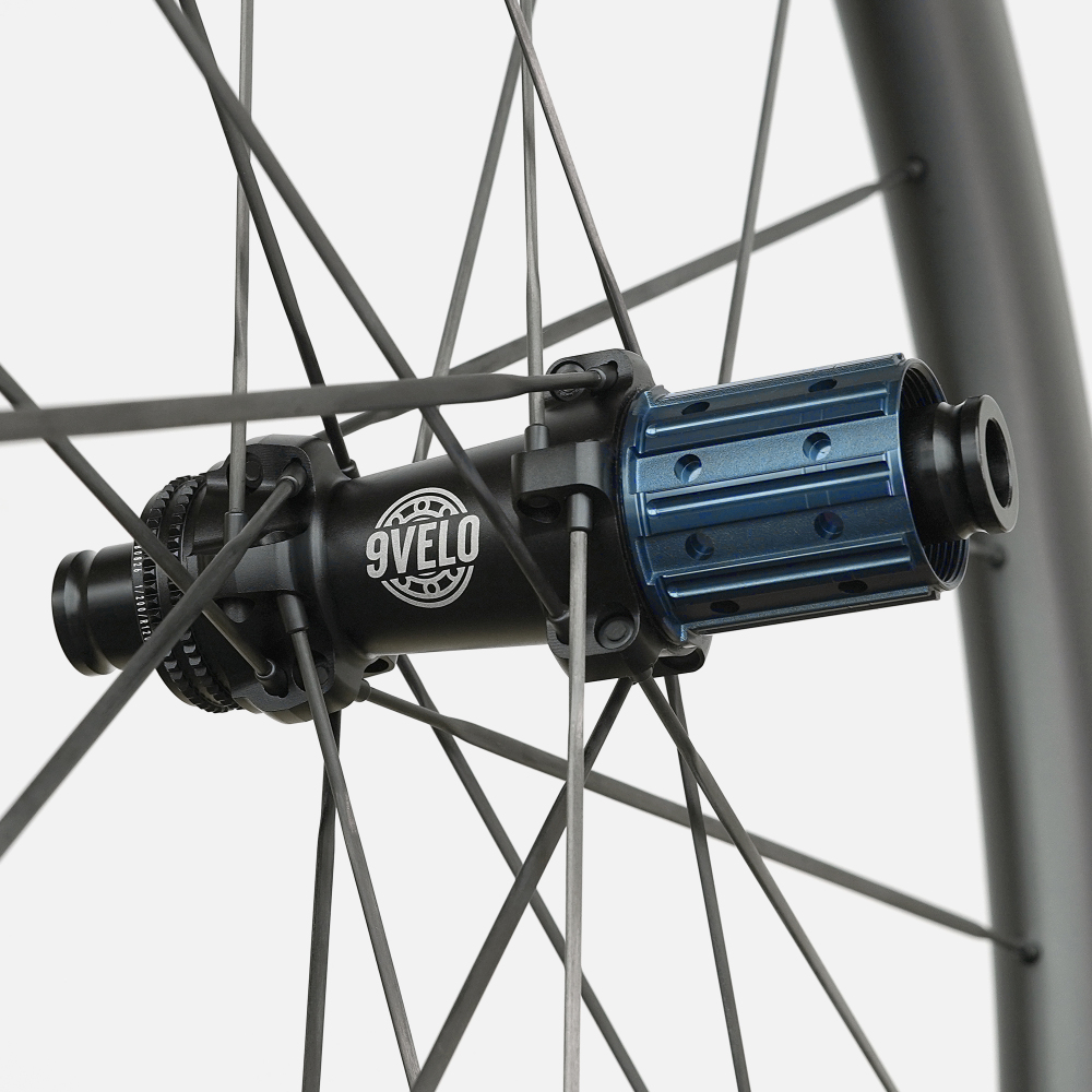9Velo 2025 Road Disc Carbon Spoke CD Wide Series 20H/20H (24mm inner wide)