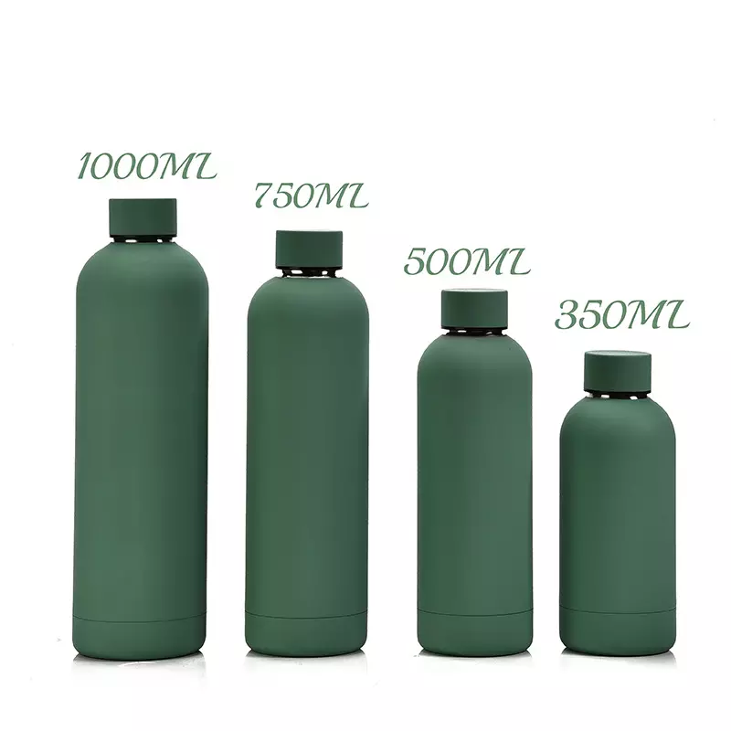 Stock Smooth Matte Finish Leak Proof BPA free Colored Stainless Steel Drink Water Bottle Custom LOGO