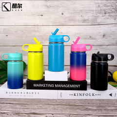 Vacuum Insulated 14OZ BPA free Double Wall Eco friendly Leak Proof Kids Stainless steel Water Bottles