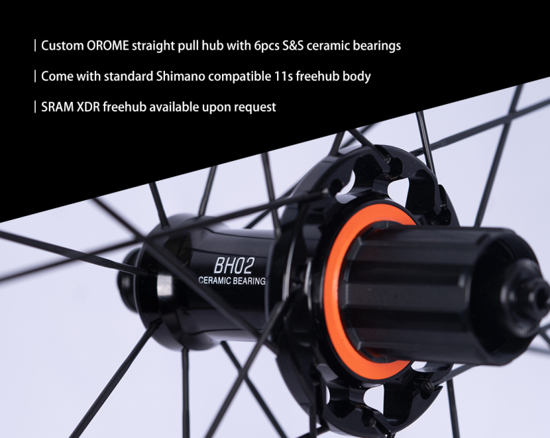 OROME Valar BH56 Carbon Rim Brake Road wheelsets.